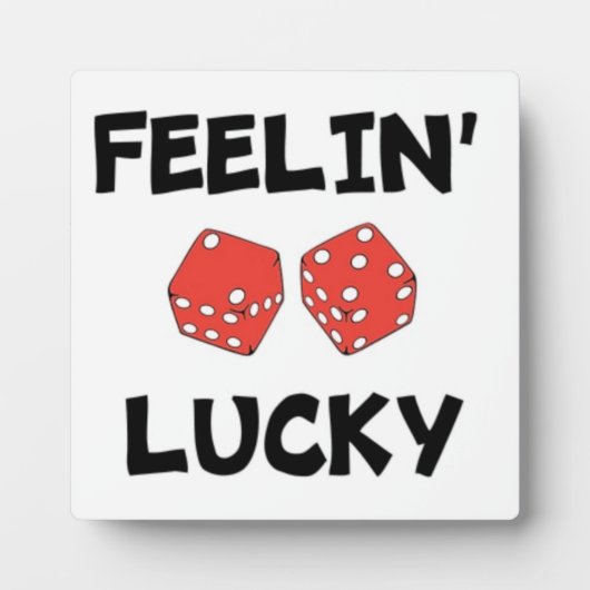 DICE "FEELIN' LUCKY" FOTOPLAAT (Voorkant)