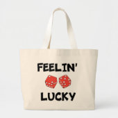 DICE "FEELIN' LUCKY" GROTE TOTE BAG (Voorkant)