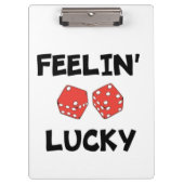 DICE "FEELIN' LUCKY" KLEMBORD (Voorkant)