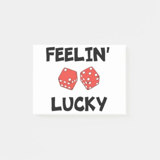 DICE "FEELIN' LUCKY" POST-IT® NOTES (Voorkant)