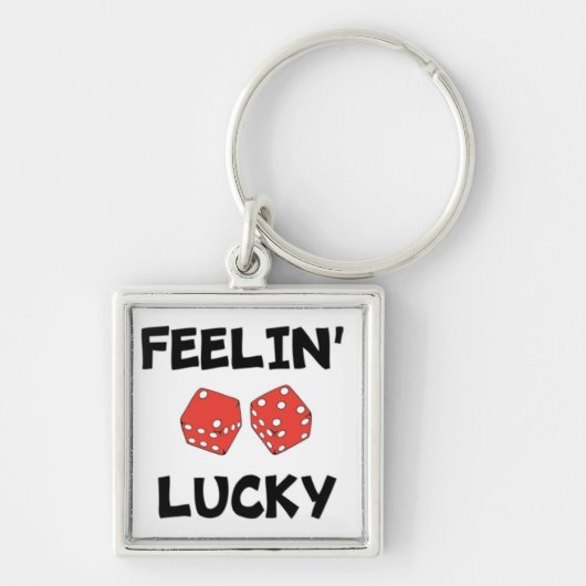 DICE "FEELIN' LUCKY" SLEUTELHANGER (Voorkant)