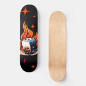 Dice & Fire Cool Street Art Persoonlijk Skateboard (Voorkant)