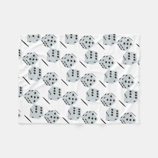 Dice Fleece Deken (Voorkant (Horizontaal))