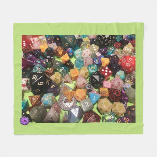 Dice Fleece-deken Fleece Deken (Voorkant (Horizontaal))