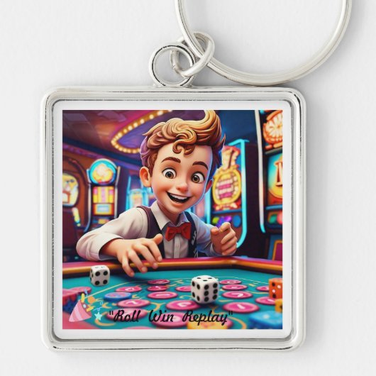 Dice Gamble Sleutelhanger (Voorkant)