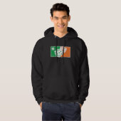 Dice Game St Patrick's Day Irish Flag C Distressed Hoodie (Voorkant volledig)