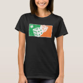 Dice Game St Patrick's Day Irish Flag C Distressed T-shirt (Voorkant)