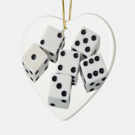 Dice Games Keramisch Ornament (Links)