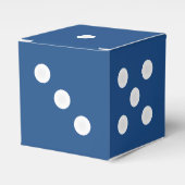Dice Gift Box - Witte Pips w /  kleur Bedankdoosjes (Voorkant Zijde)