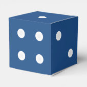 Dice Gift Box - Witte Pips w /  kleur Bedankdoosjes (Achterkant)