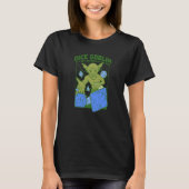 Dice Goblin Dice Game Hoarding Cool Retro T-shirt (Voorkant)