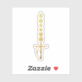 Dice Greatsword van de Barbarian Sticker (Vel)
