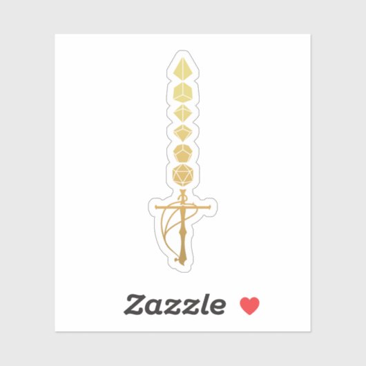 Dice Greatsword van de Barbarian Sticker (Vel)