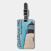 Dice Head Lighthouse Bagagelabel (Voorkant verticaal)