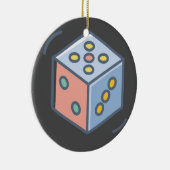 Dice Keramisch Ornament (Rechts)