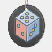 Dice Keramisch Ornament (Links)