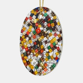 Dice Keramisch Ornament (Links)