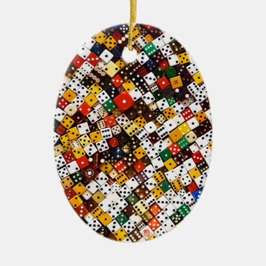 Dice Keramisch Ornament (Voorkant)