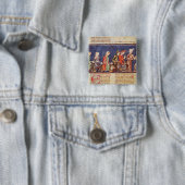 Dice Makers uit het 'Book of Games' Vierkante Button 5,1 Cm (In situ)