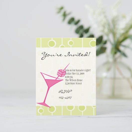 Dice Martini One Kaart (Staand voorkant)