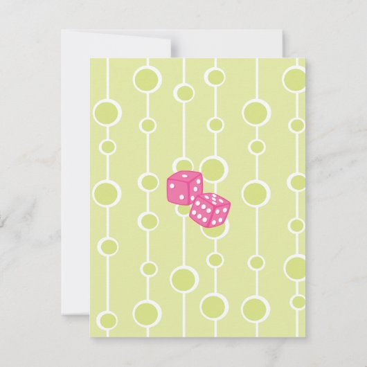 Dice Martini One Kaart (Achterkant)