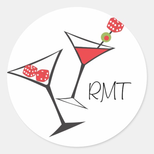 Dice Martini Stickers (Voorkant)