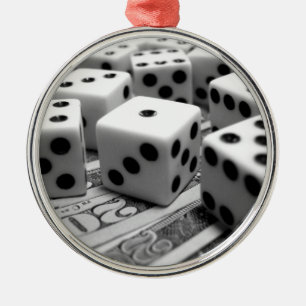 Dice Money Kerstversiering Metalen Ornament