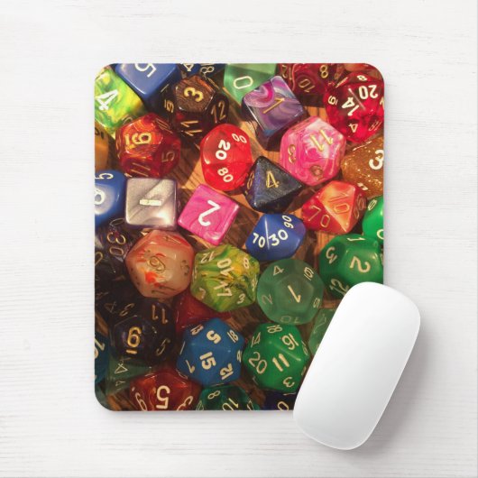 Dice mousepad voor gamers muismat (Met muis)