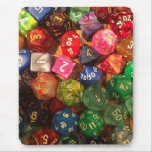 Dice mousepad voor gamers muismat (Voorkant)