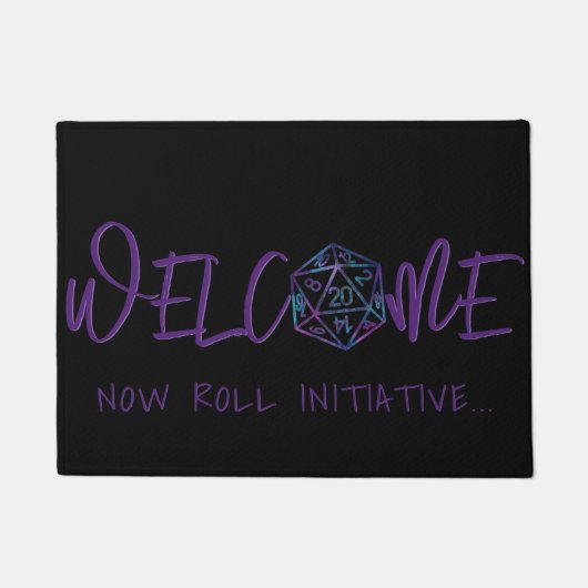 Dice | Nebula Fantasy Tabletop Gamer Welcome Deurmat (Voorkant)