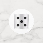 Dice Nummer vijf Confetti (Kleine voorkant)