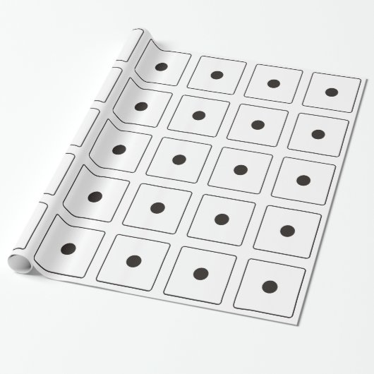 DICE-nummers 1 + je ruggengraat. Cadeaupapier (Uitgerold)