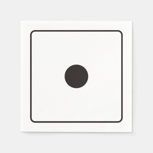 DICE-nummers 1 + je ruggengraat. Servetten (Voorkant)