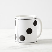 DICE-nummers 4 en 3 + uw ideeën Koffiemok (Voorkant rechts)