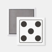 DICE-nummers 5 + je ruggengraat. Magneet (Voorkant / Achterkant)