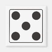 DICE-nummers 5 + je ruggengraat. Magneet (Voorkant)