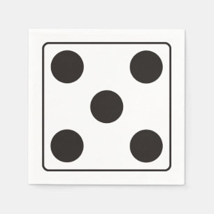 DICE-nummers 5 + je ruggengraat. Servet