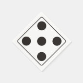 DICE-nummers 5 + je ruggengraat. Servet (Hoek)