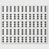 DICE-nummers 6 + je ruggengraat. Cadeaupapier (Vlak)