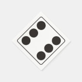 DICE-nummers 6 + je ruggengraat. Servetten (Hoek)