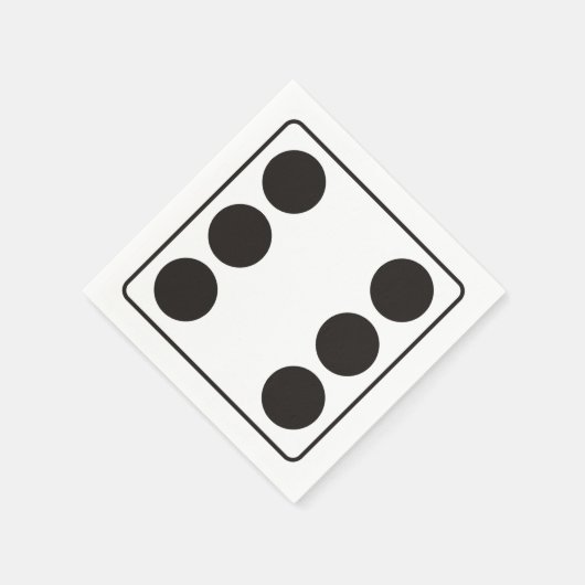 DICE-nummers 6 + je ruggengraat. Servetten (Hoek)