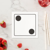 DICE-nummers van pips 2 + je ruggengraat. Servet (Insitu)