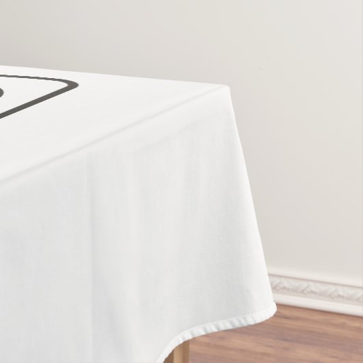 DICE-nummers van pips + uw achtergrondkleur en ide Tafelkleed (Voorbeeld)