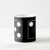 DICE-nummers van pips white 5 & 2 + uw ideeën Koffiemok (Center)