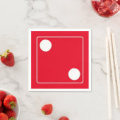 DICE-nummers witte pips 2 + uw ruggengraat. Servetten (Insitu)