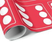 DICE-nummers witte pitten 6 + uw ruggengraat. Cadeaupapier (Rol Hoek)