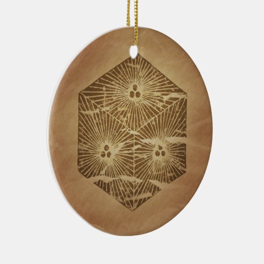 Dice of Good Luck Japanse Magic Charms Keramisch Ornament (Rechts)