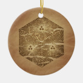 Dice of Good Luck Japanse Magic Charms Keramisch Ornament (Voorkant)