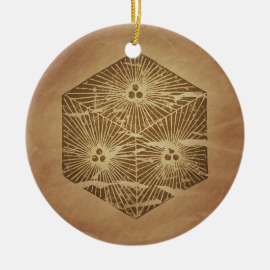 Dice of Good Luck Japanse Magic Charms Keramisch Ornament (Voorkant)