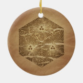 Dice of Good Luck Japanse Magic Charms Keramisch Ornament (Achterkant)